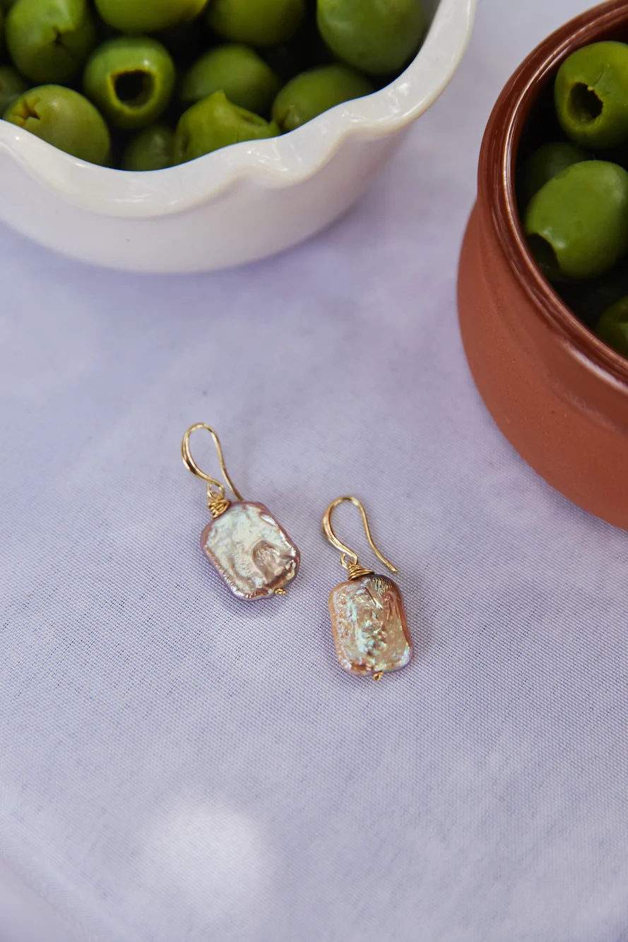 18k Gold Plated Deep Sea Earrings Gold - Image 7