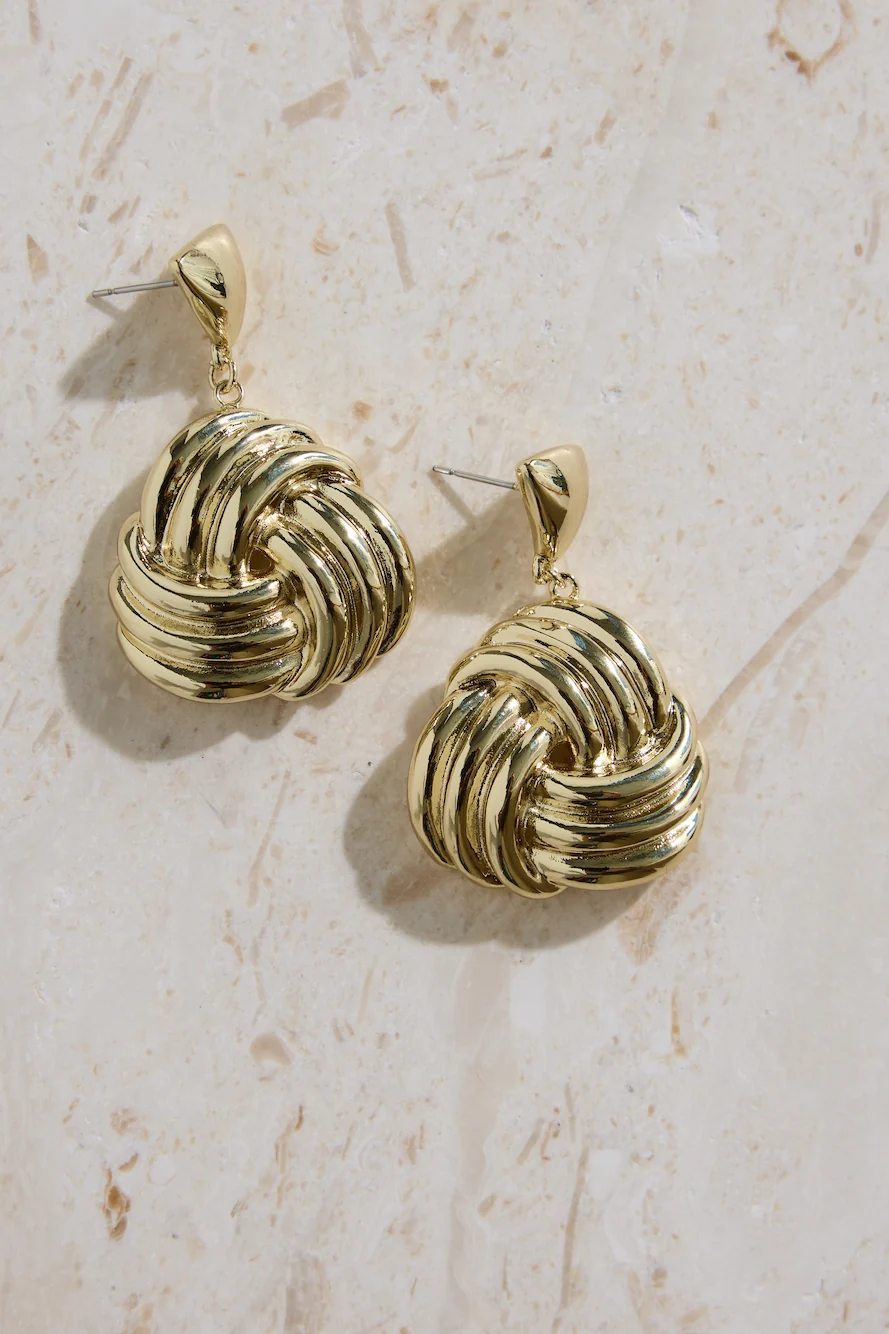 18k Gold Plated Island Hopping Earrings Gold