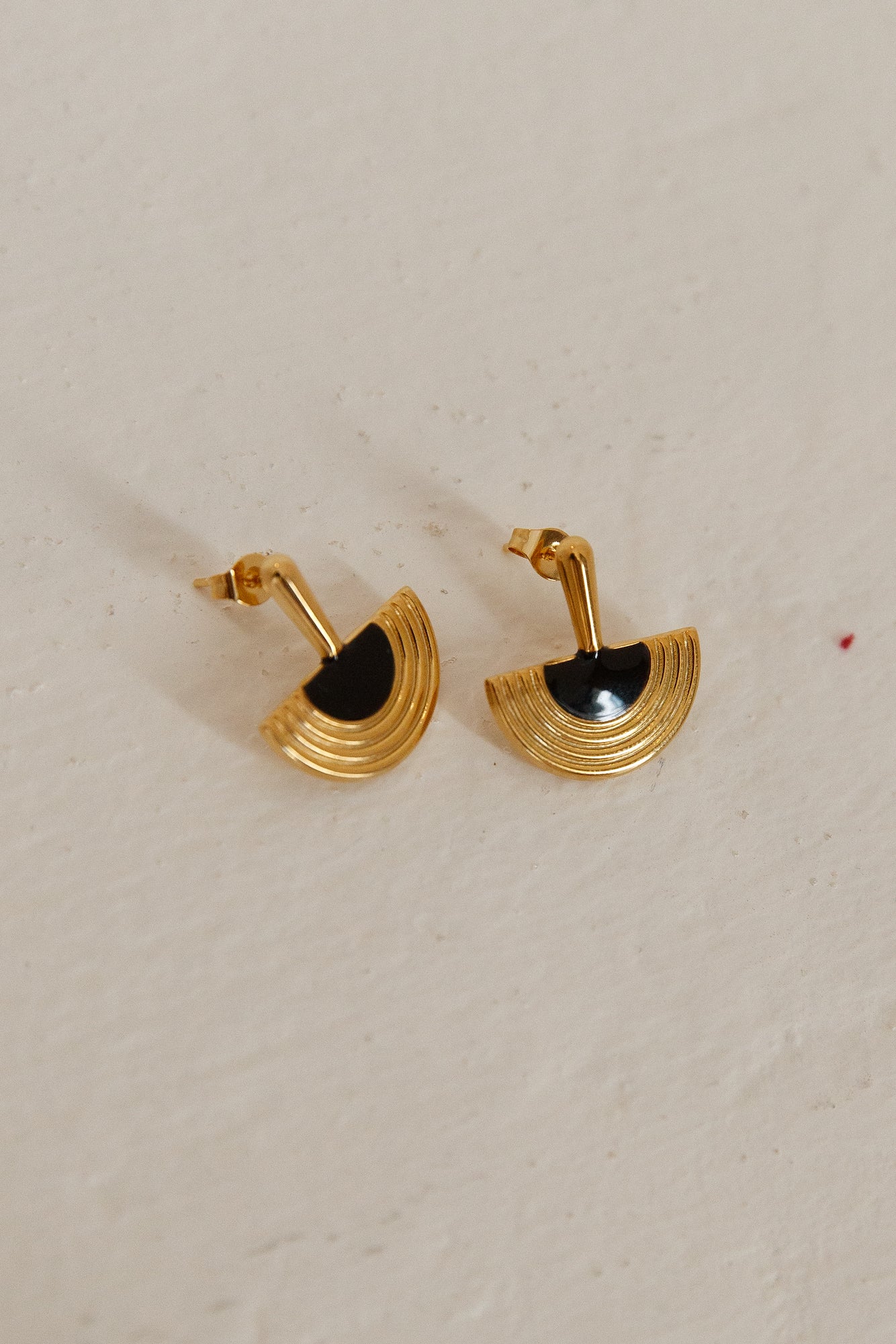 18k Gold Plated Luna Glow Earrings Gold - Image 2