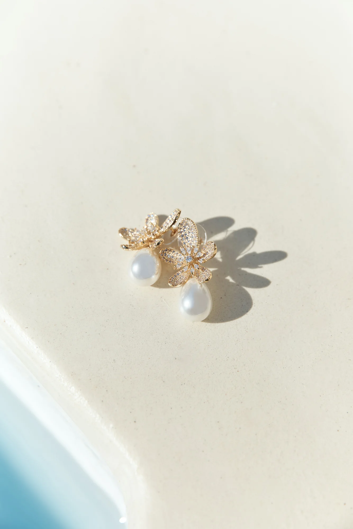 18k Gold Plated Sunlit Siren Earrings Gold - Image 5
