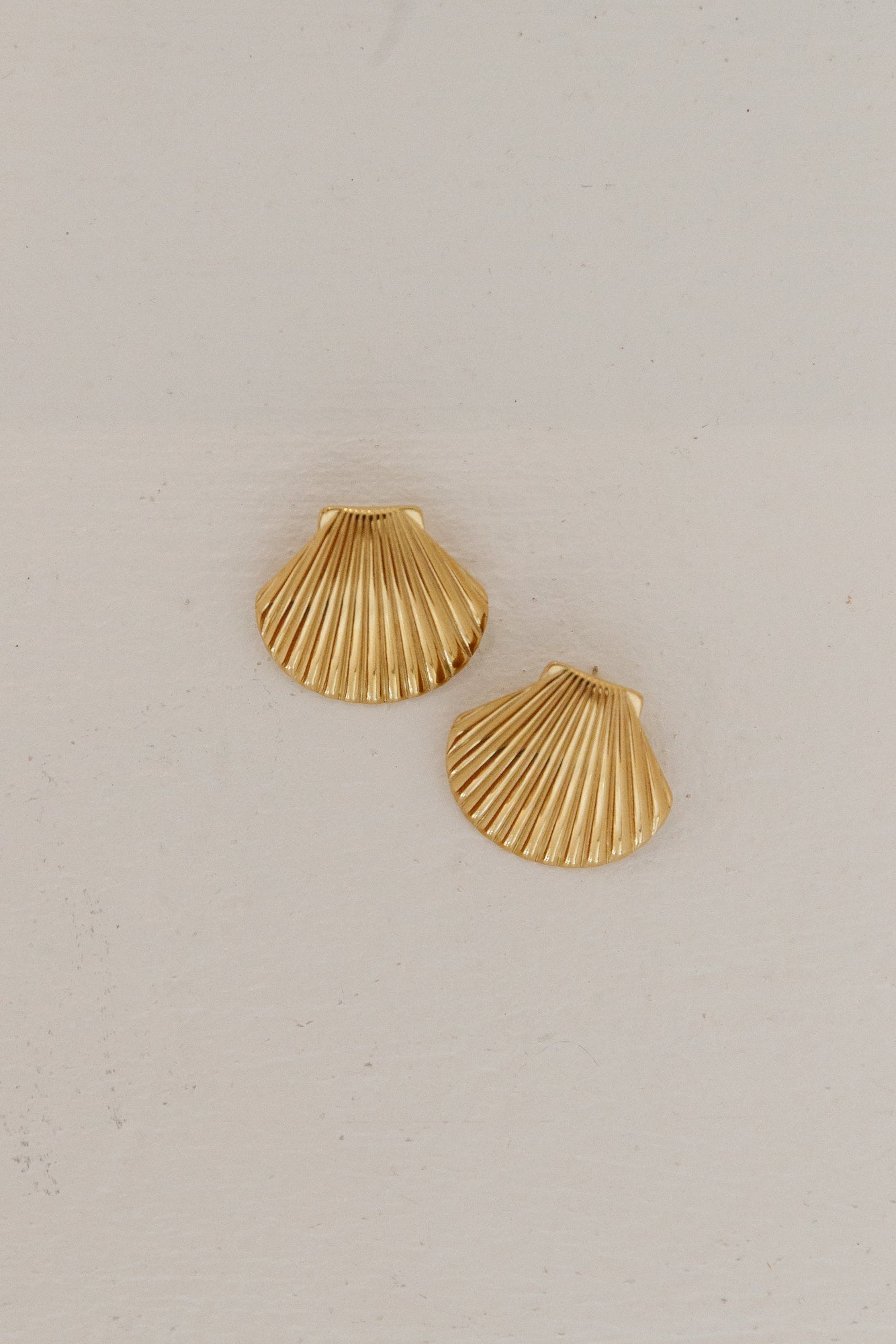 18k Gold Plated Washed Up Earrings Gold - Image 3