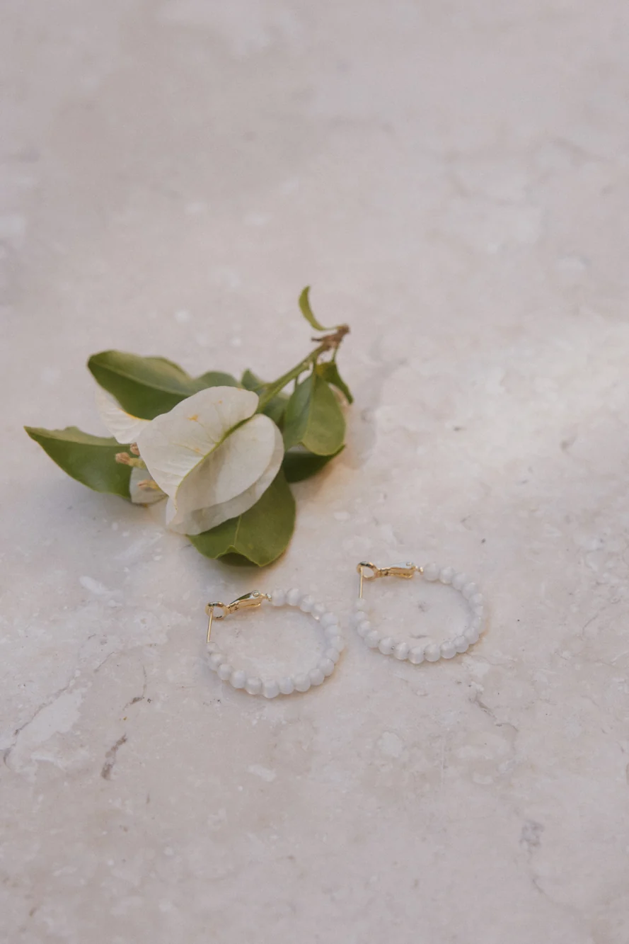 18k Gold Plated WaterBeads Earrings Gold - Image 2