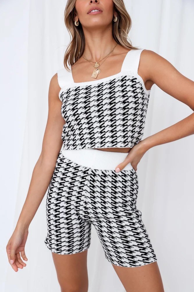 Abbeville Winter Knit Crop Top White - Image 9