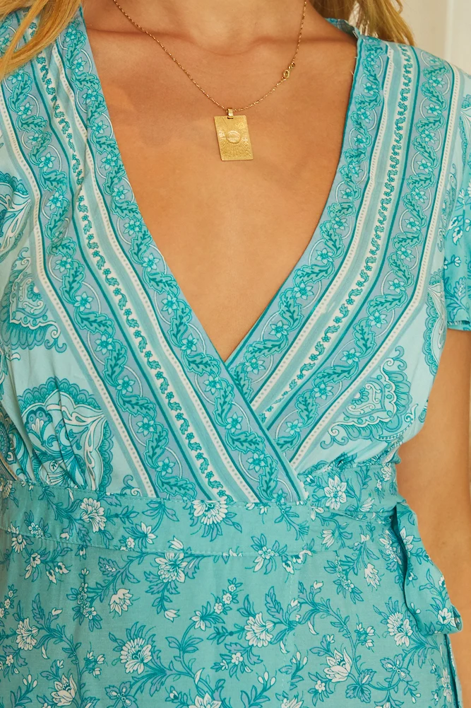 Abercorn Dress Aqua - Image 7