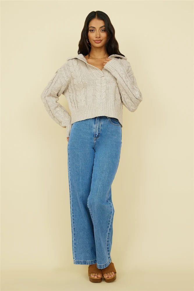 ABRAND A 94' High & Wide Jean Mid blue - Image 2