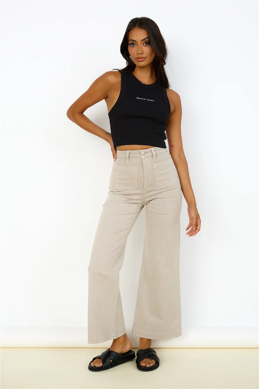 ABRAND A Heather Singlet Black - Image 5