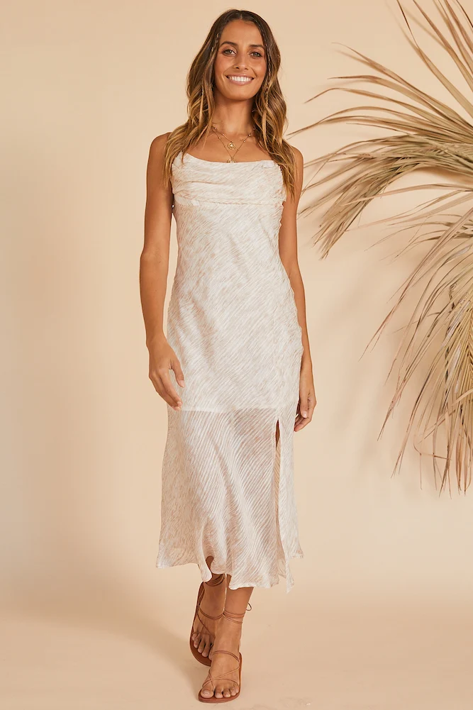 Ad Astra Maxi Dress Beige - Image 3