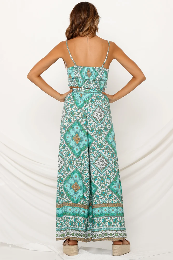 Addicted To Joy Pants Aqua - Image 4