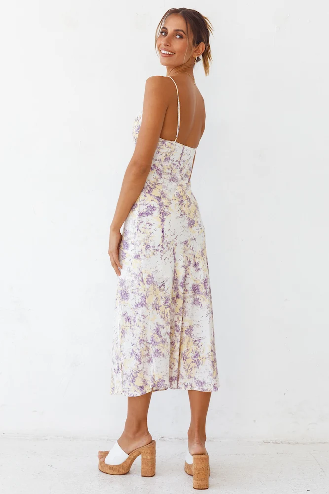Aging Sun Maxi Dress Purple - Image 6