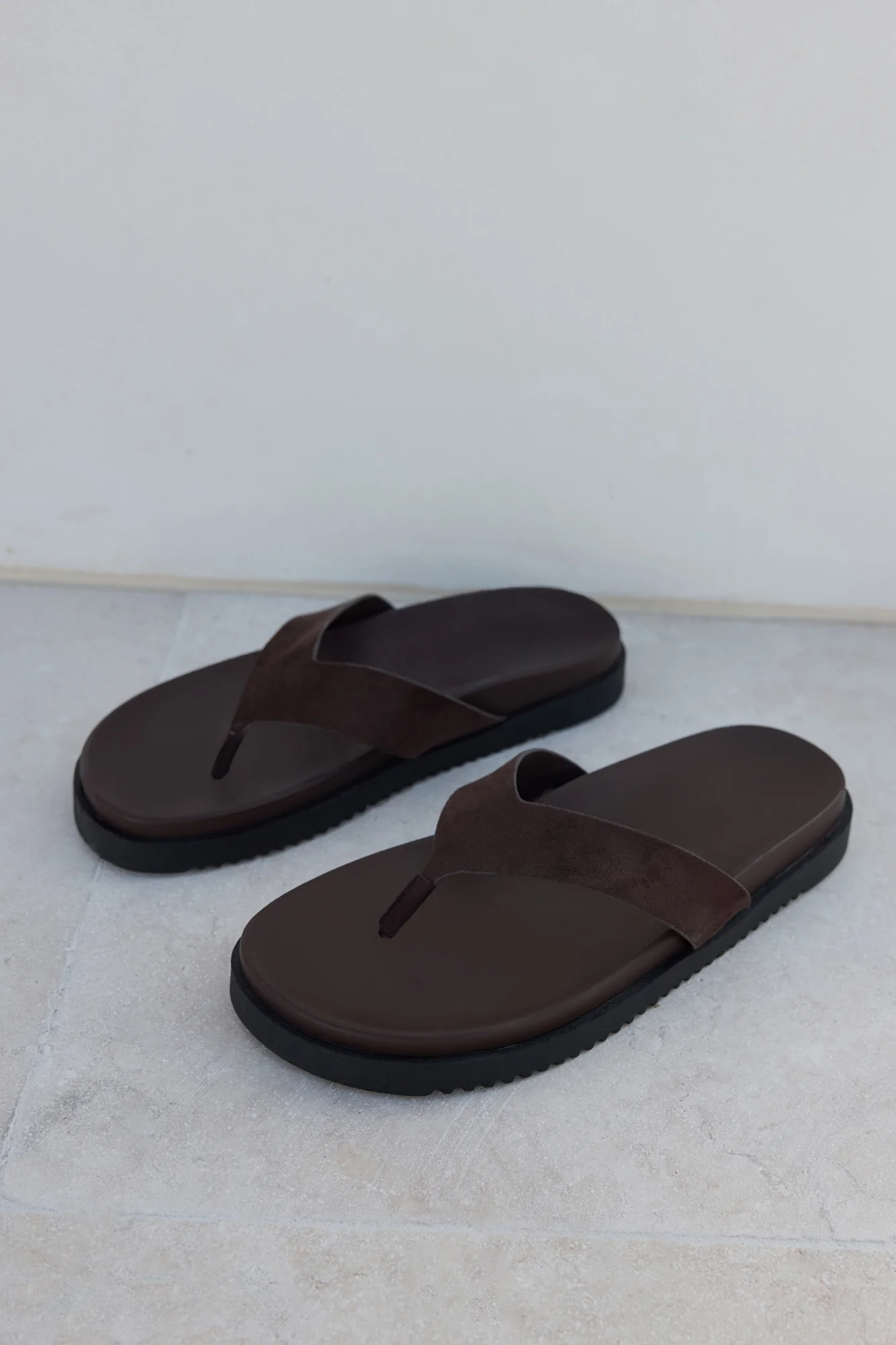 Aila Sandal Dark Cacao Suede - Image 3