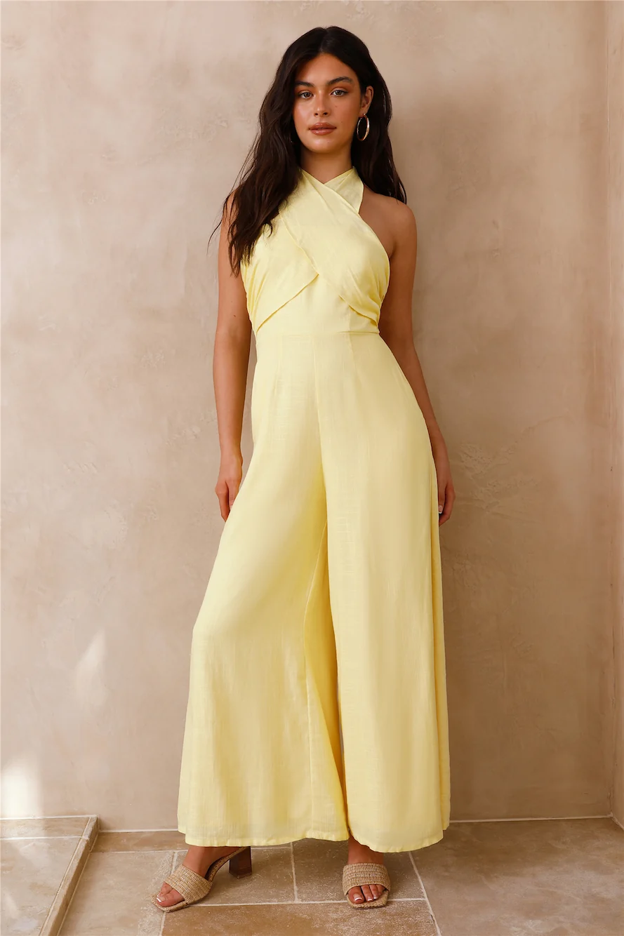 All Around You Jumpsuit Yellow - Image 2