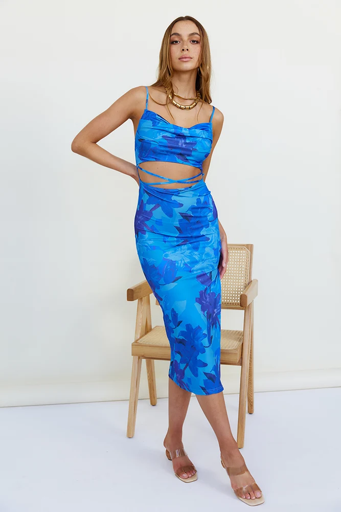 All Night Maxi Dress Blue - Image 5