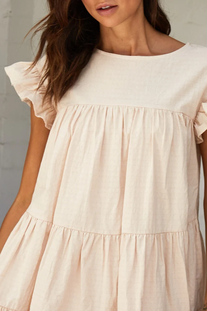 Apollo Dress Beige - Image 9