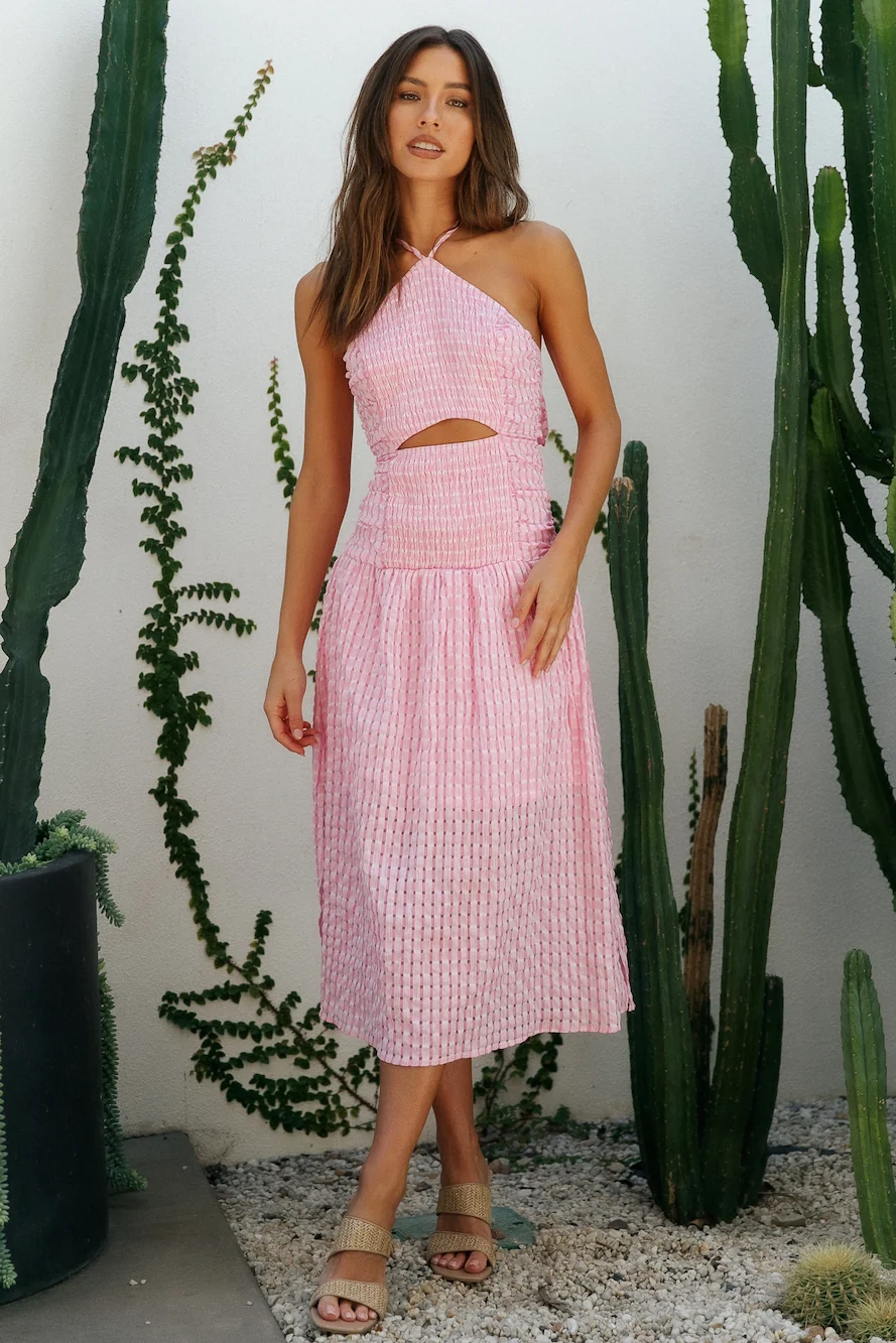 Aquila Maxi Dress Pink - Image 3