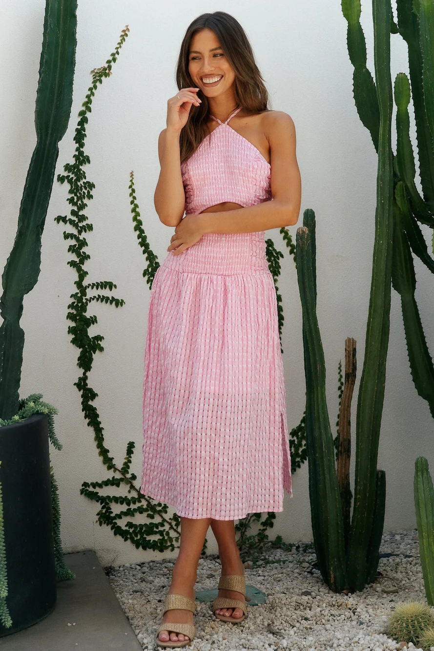 Aquila Maxi Dress Pink - Image 4