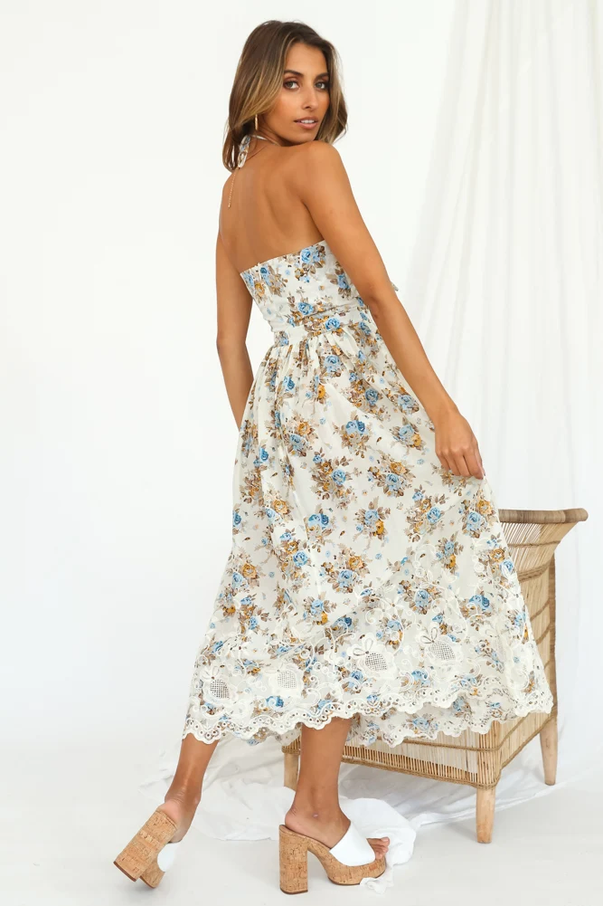 Ariel Midi Dress Yellow - Image 3