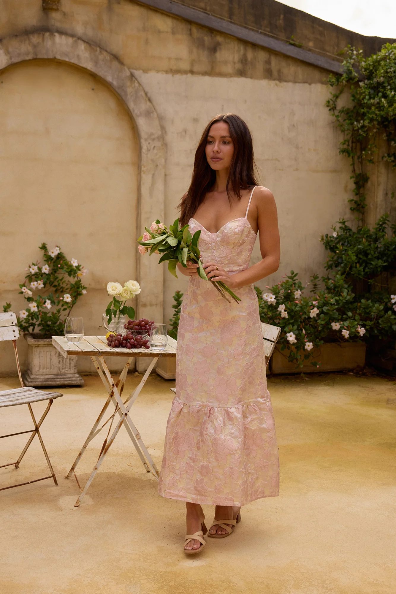 Aurora Aline Maxi Dress Pink - Image 7