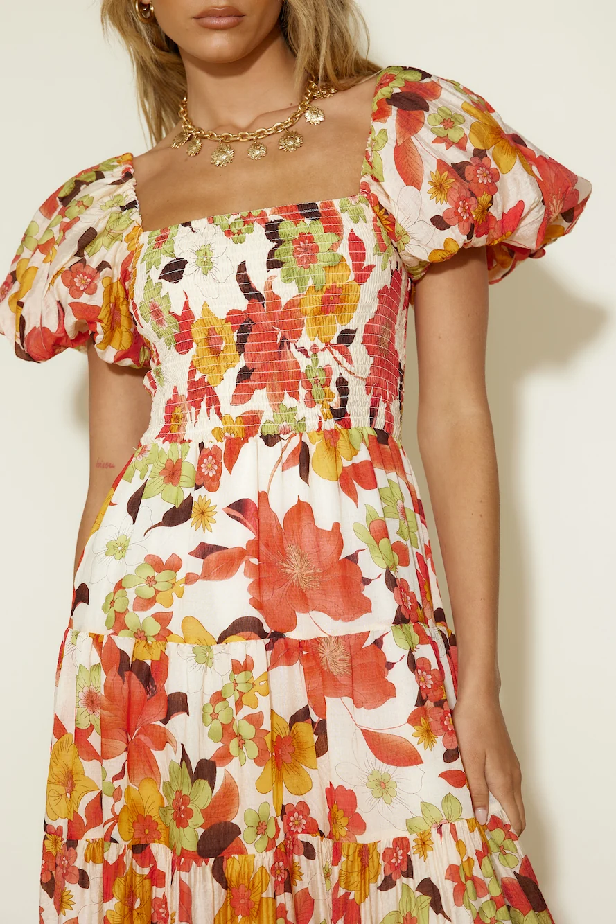 Autumn Dreams Maxi Dress Floral - Image 4