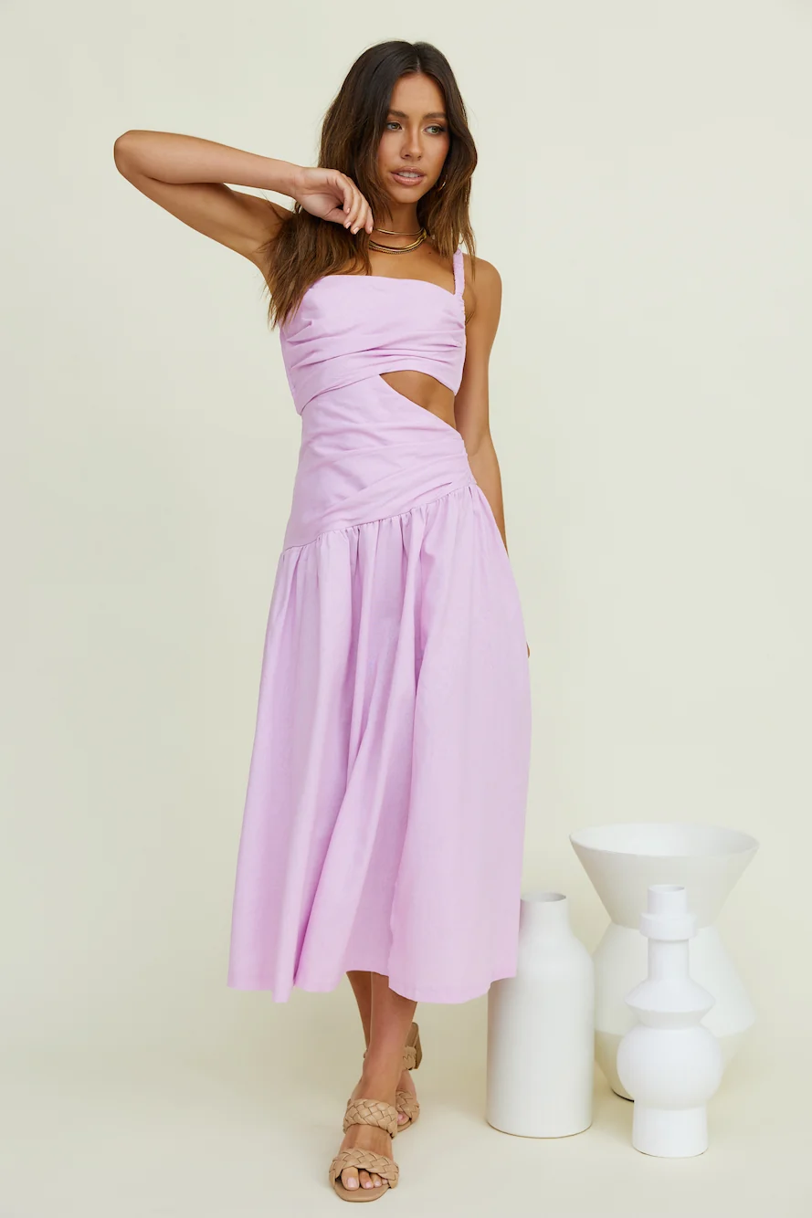 Autumn Warmth Maxi Dress Lilac - Image 6