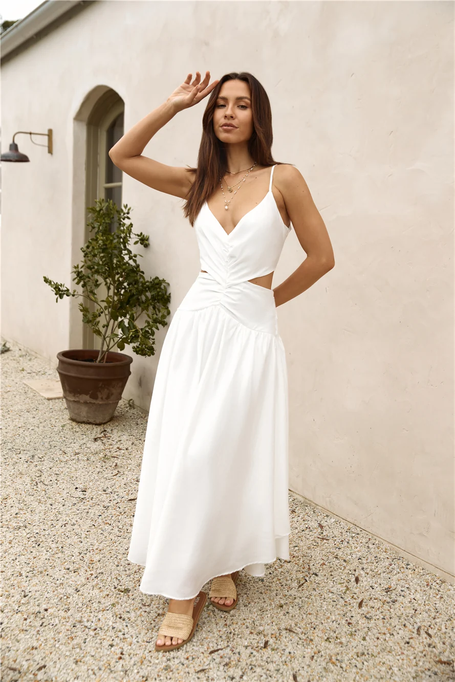 Azure Horizon Maxi Dress White - Image 7