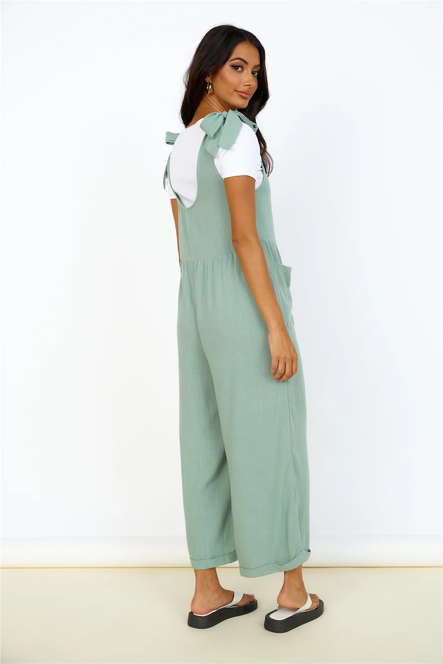 Be Something Jumpsuit Sage - Image 12