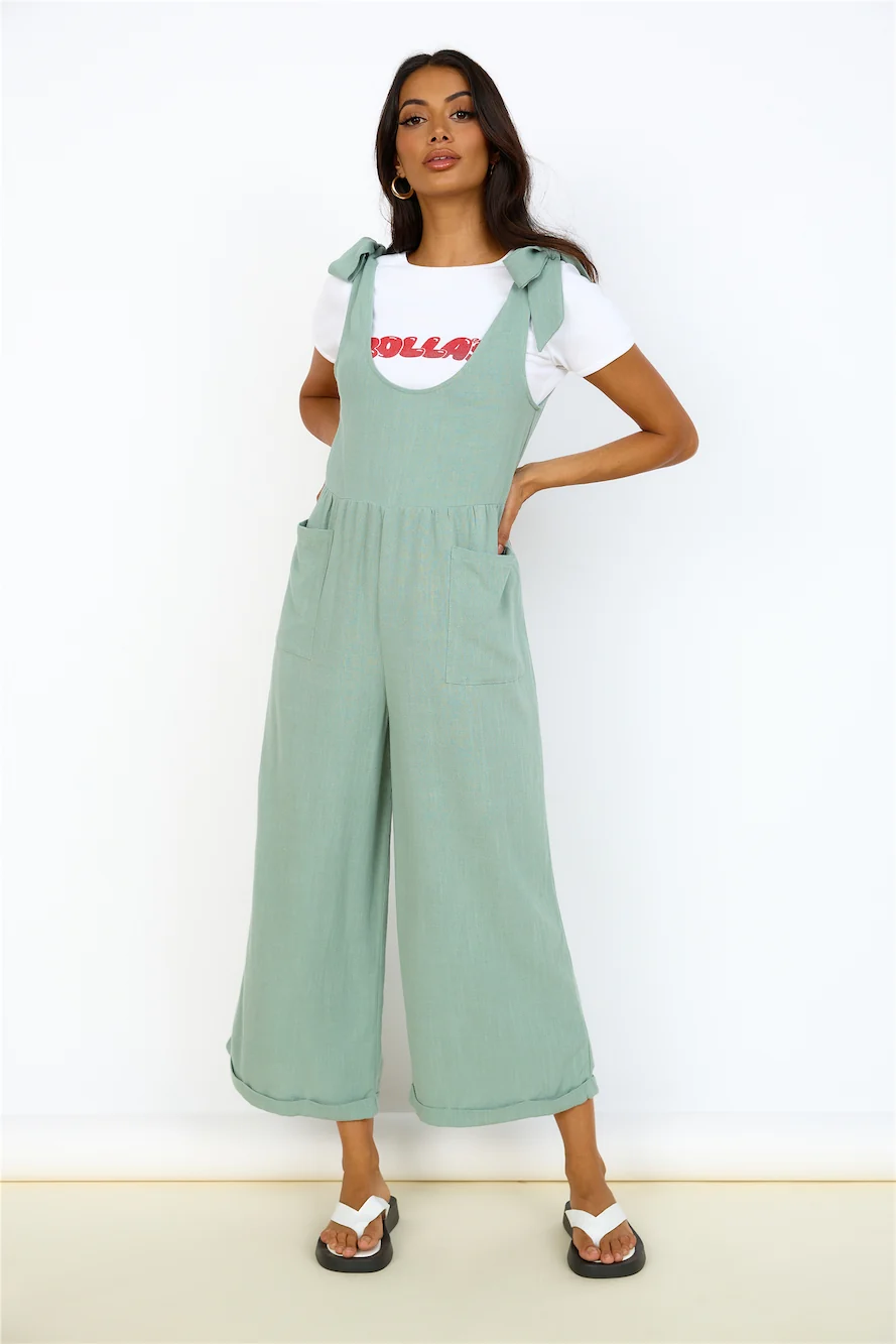 Be Something Jumpsuit Sage - Image 5