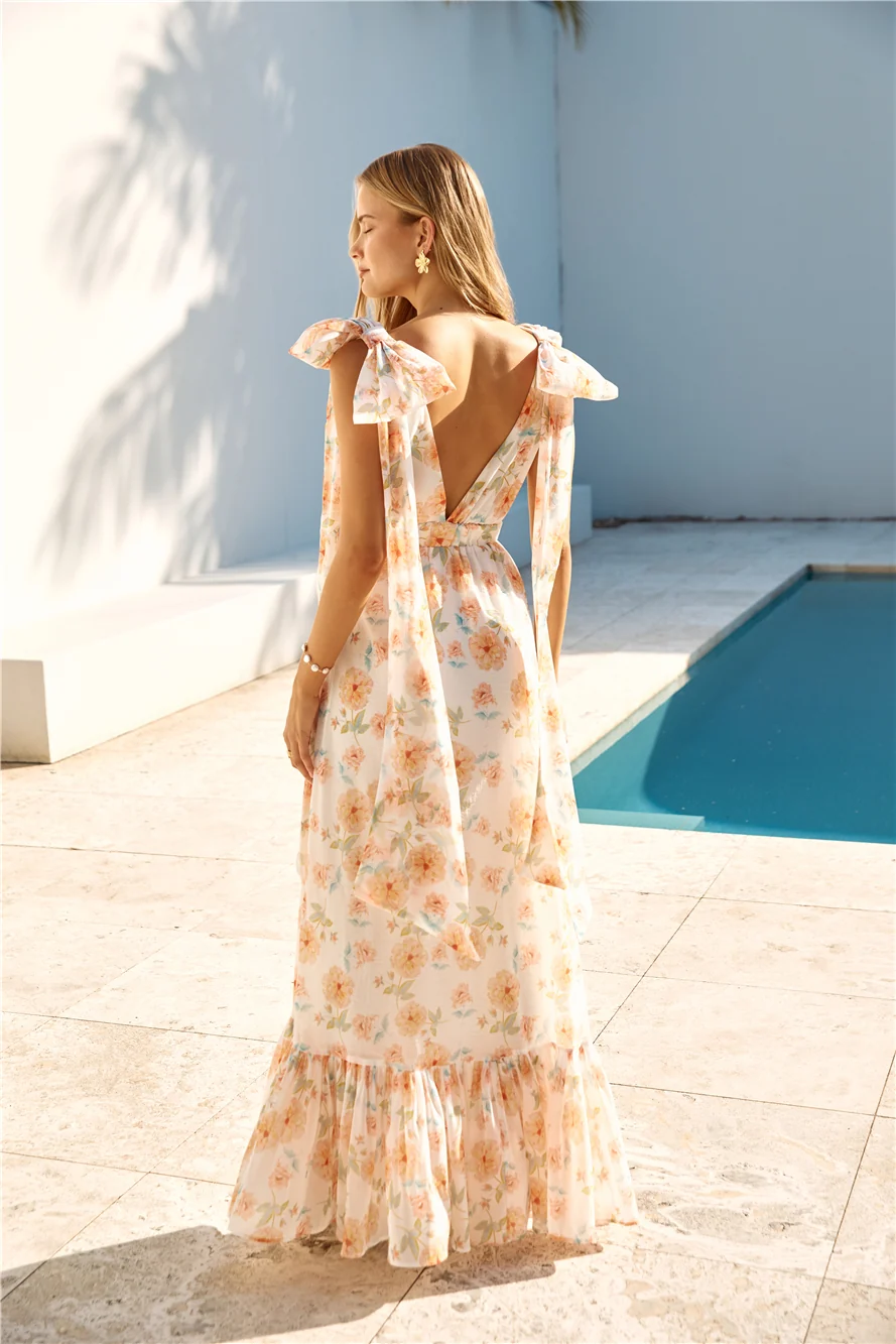 Beauty Of Springtime Maxi Dress White - Image 2