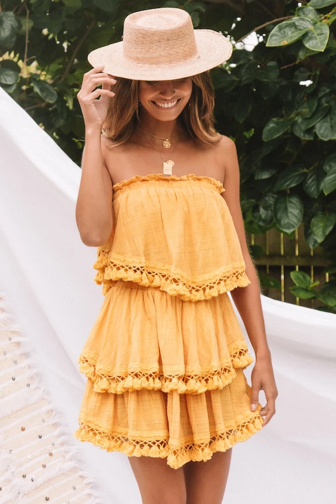 Bellevue Crop Top Mustard - Image 6