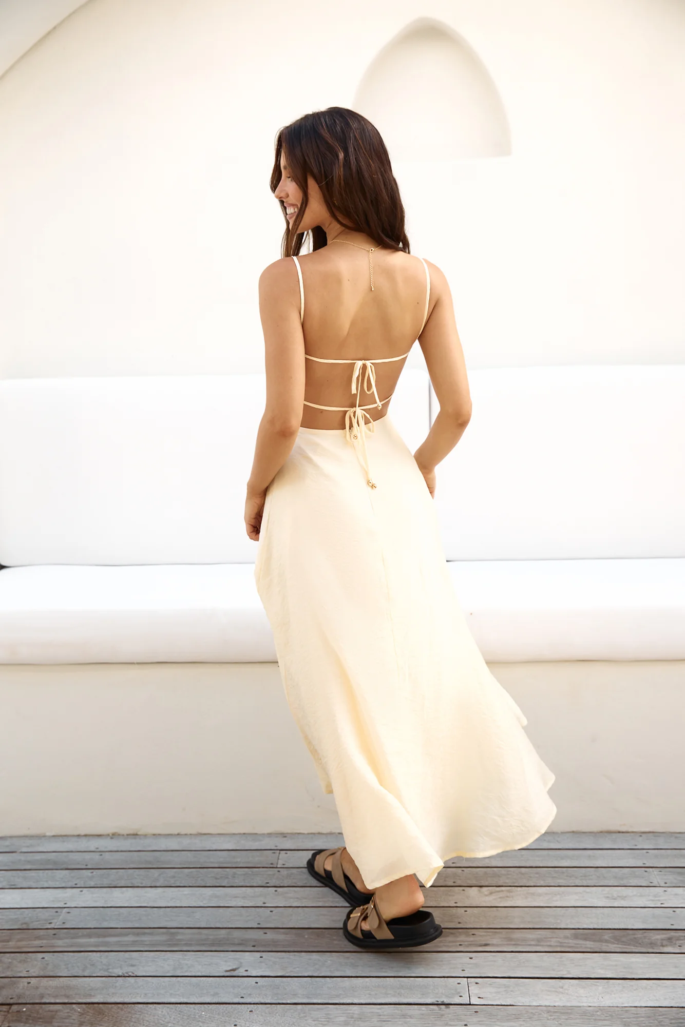 Best Dressed Maxi Dress Yellow - Image 8