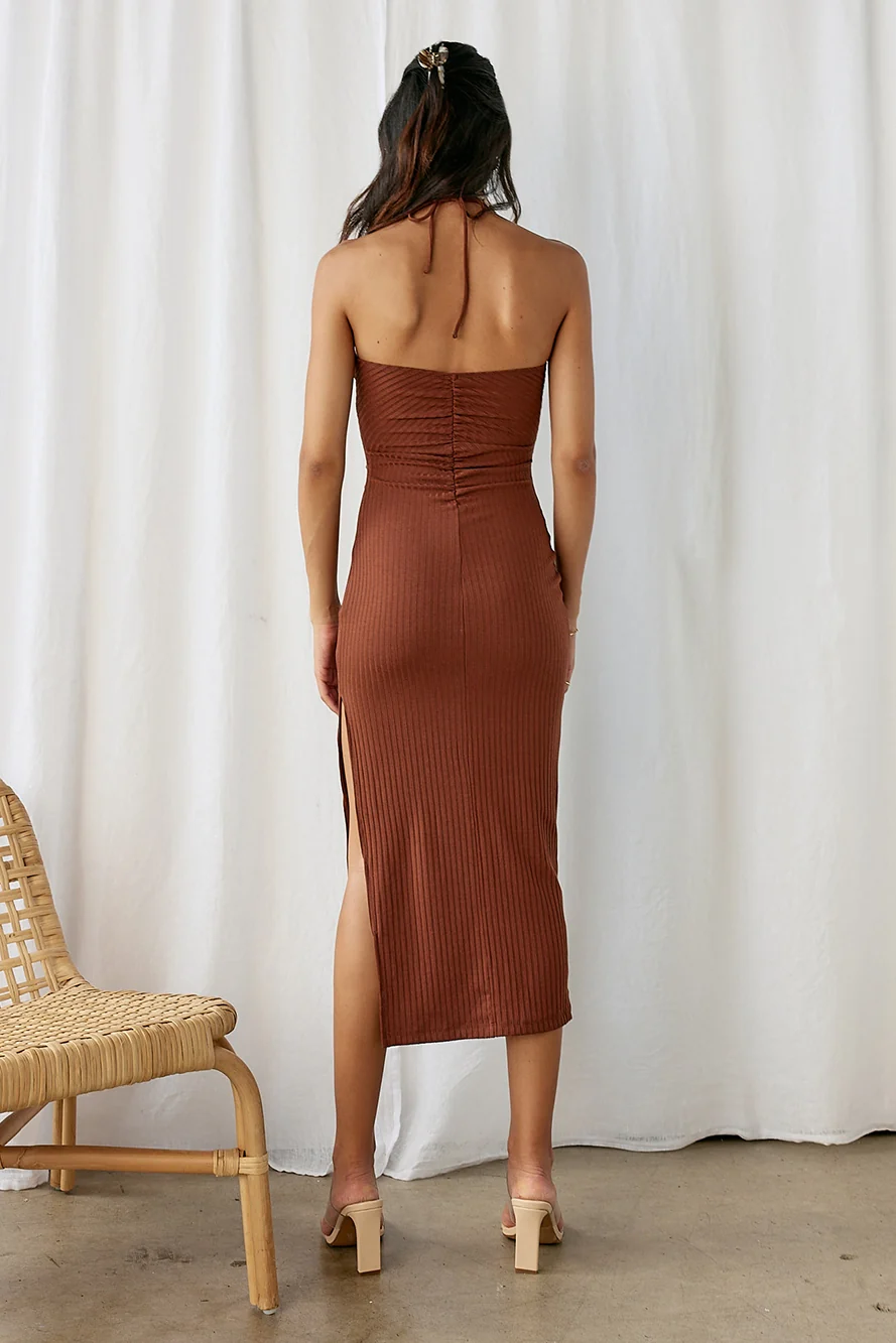 Best Of The Best Maxi Dress Brown - Image 12