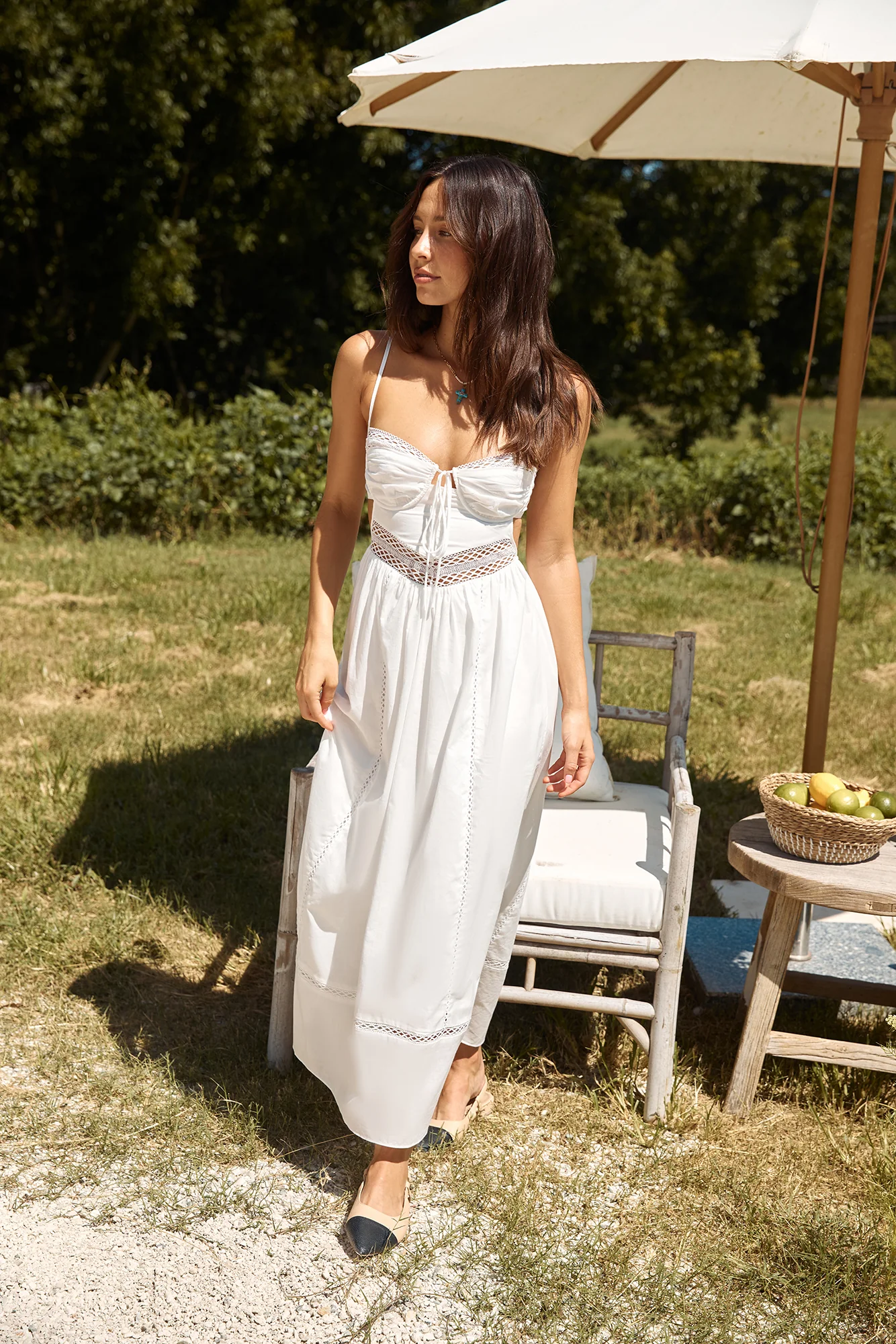 Between Fields Maxi Dress White - Image 7