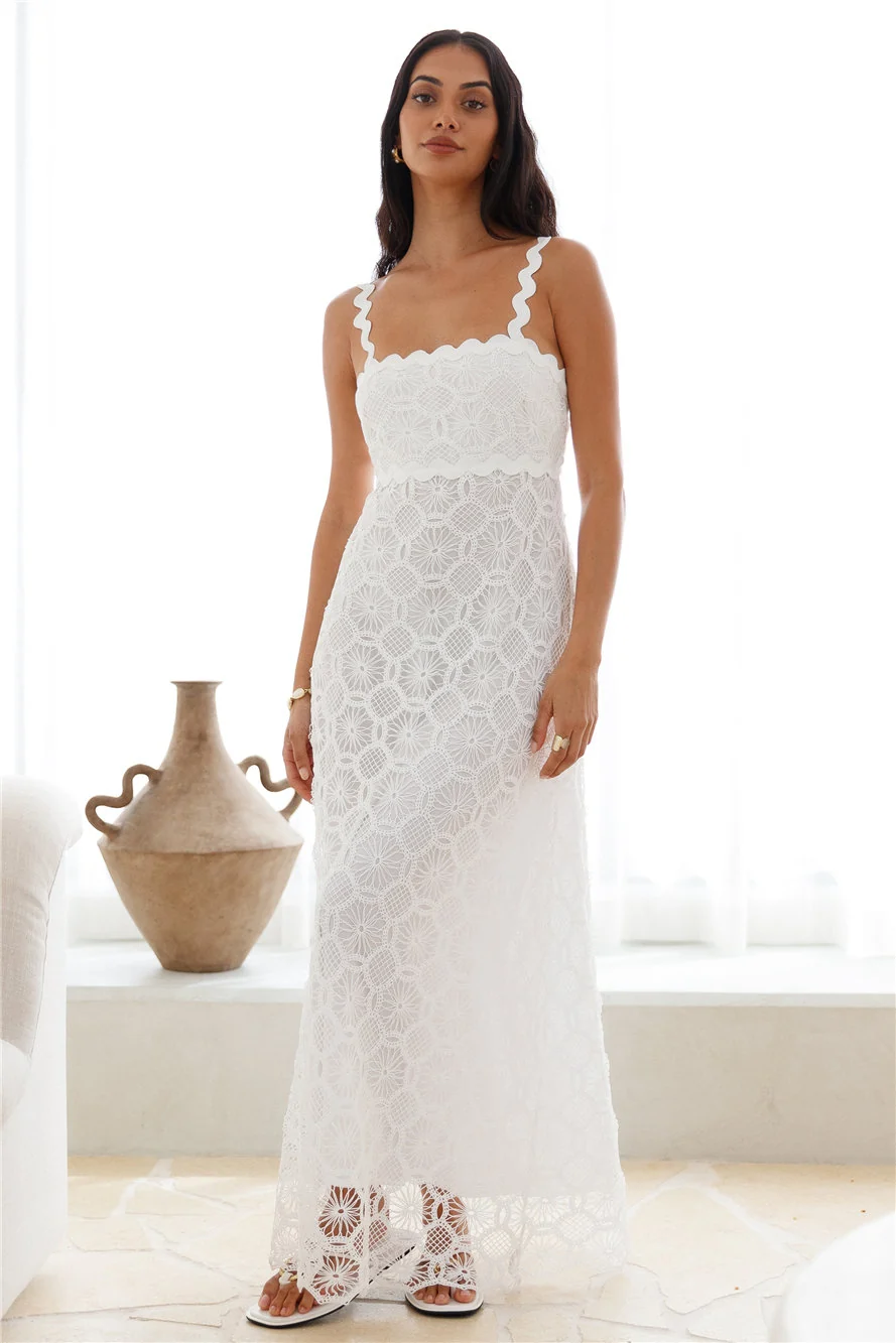 Blanca Maxi Dress White - Image 4
