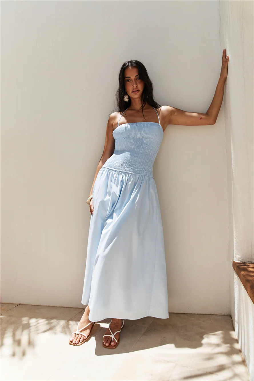 Blessed Destiny Maxi Dress Blue - Image 6