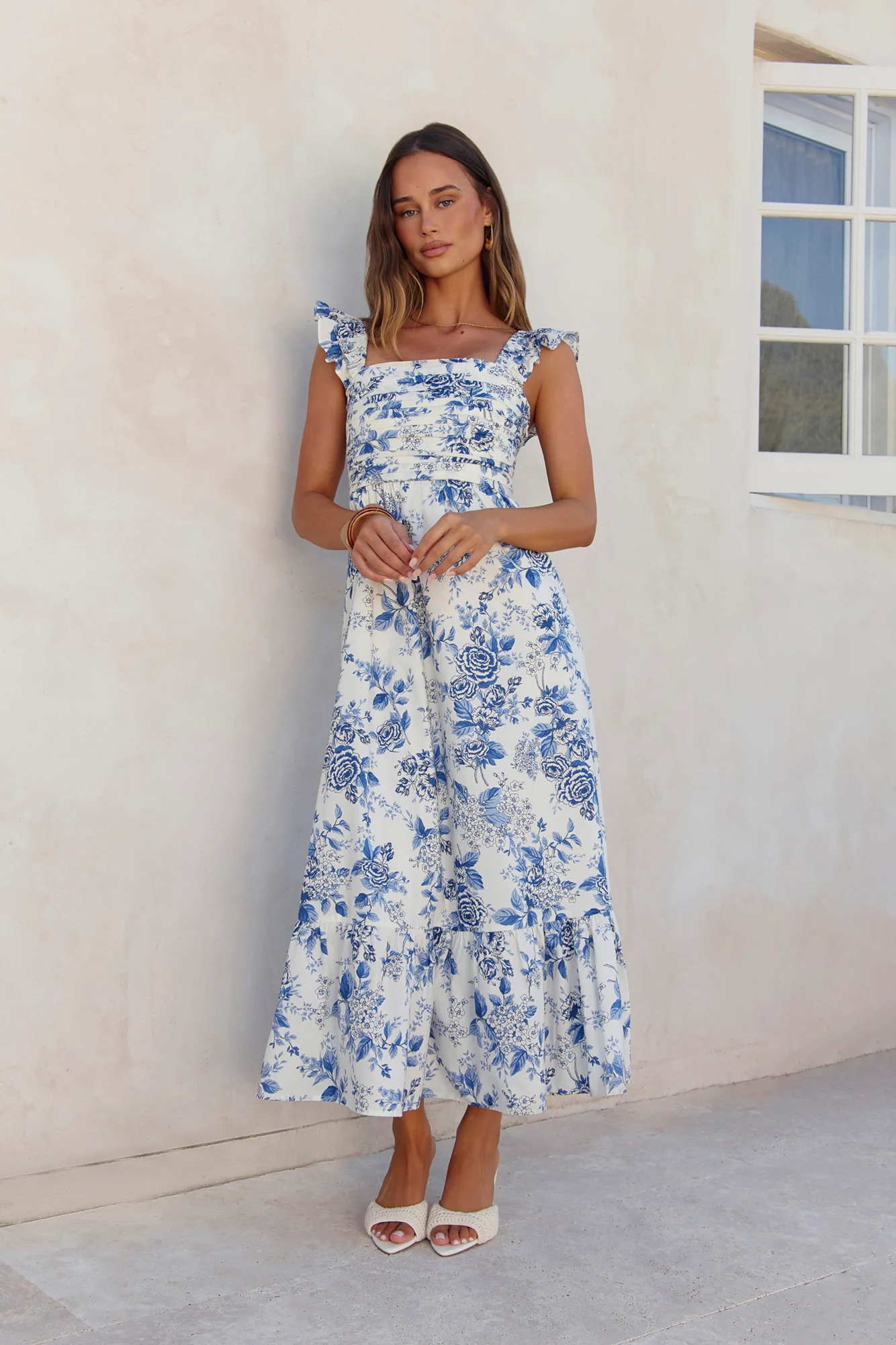 Bloom By Bloom Maxi Dress Blue - Image 4