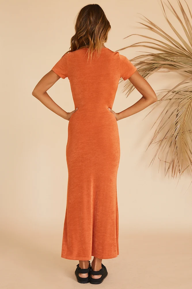 Blooming For You Maxi Dress Orange - Image 6