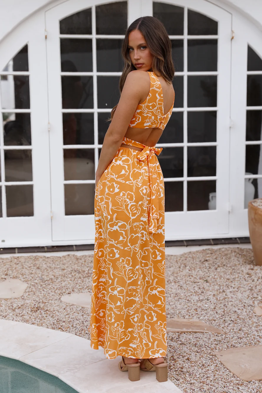 Blow Your Mind Romper Orange - Image 8