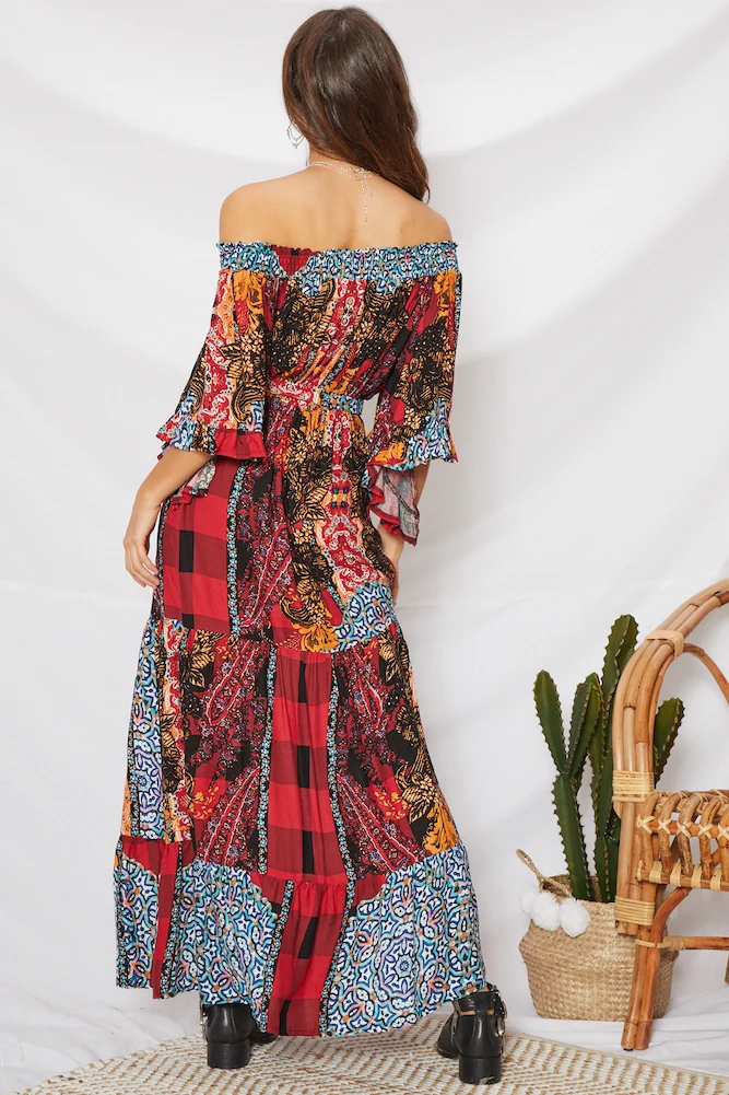 Boarding Pass Maxi Dress - Image 4