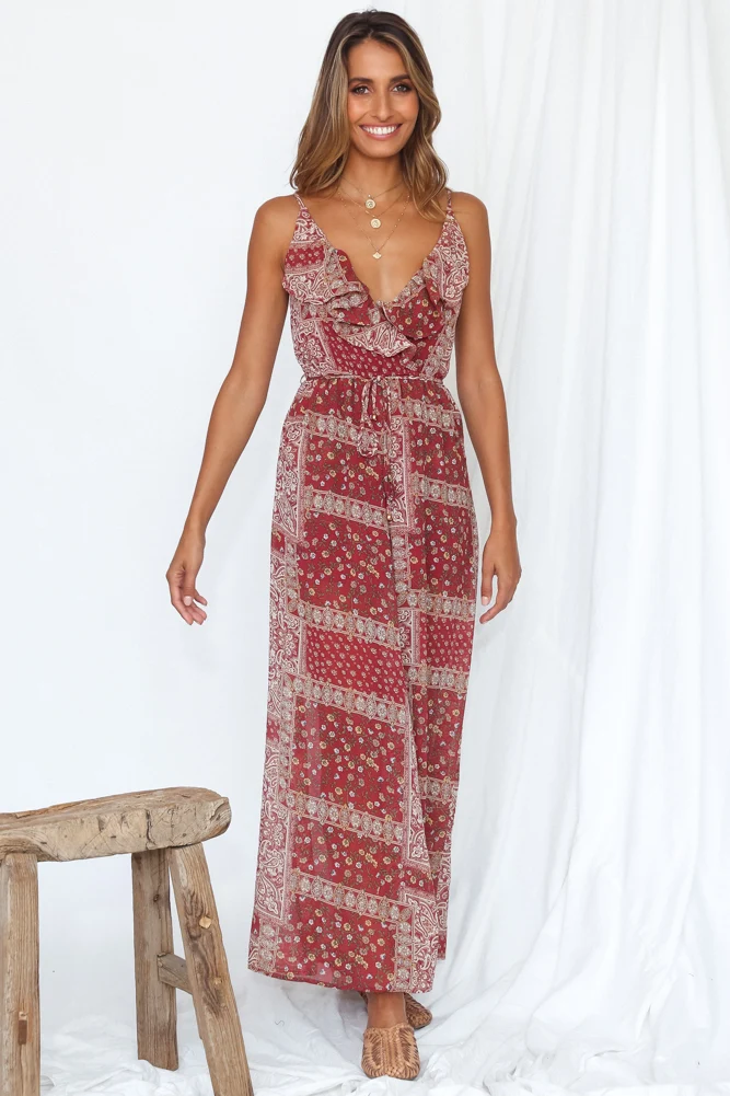 Bon Voyage Jumpsuit Burgundy