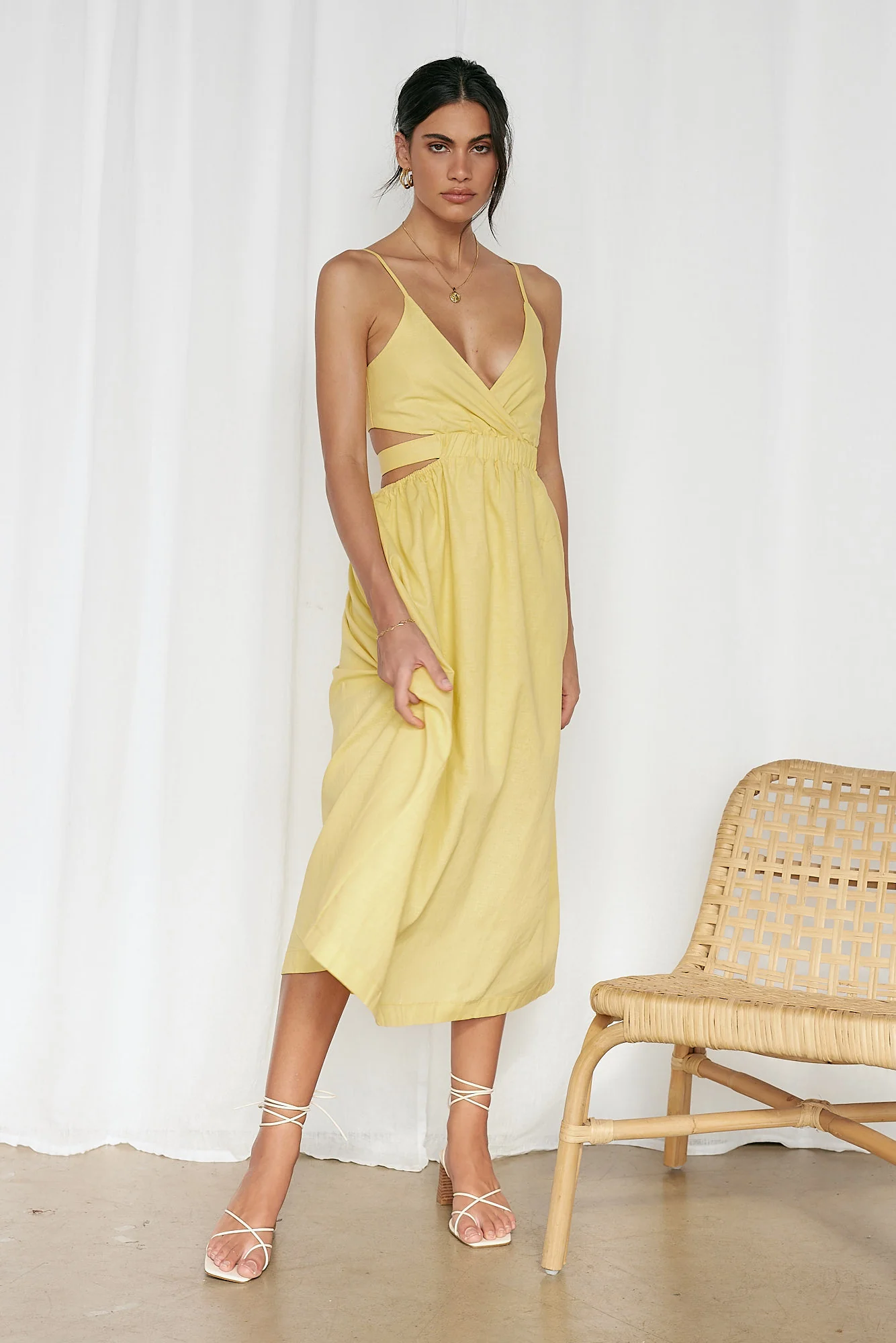 Bon Voyage Maxi Dress Yellow - Image 4