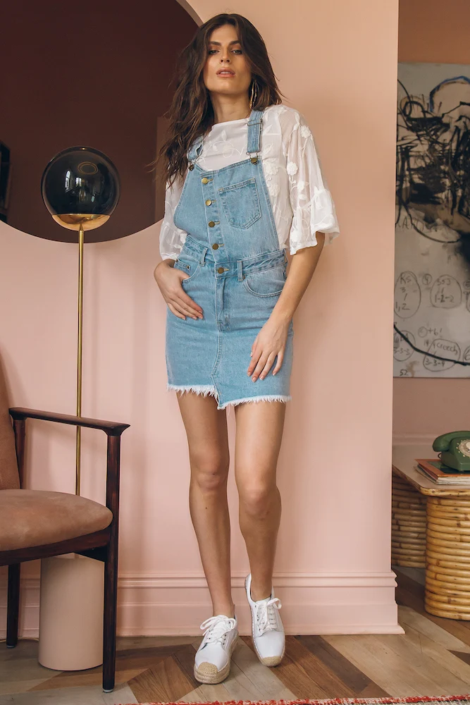 Born And Raised Overalls Dress - Image 5