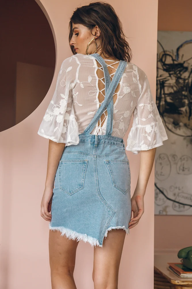 Born And Raised Overalls Dress - Image 6
