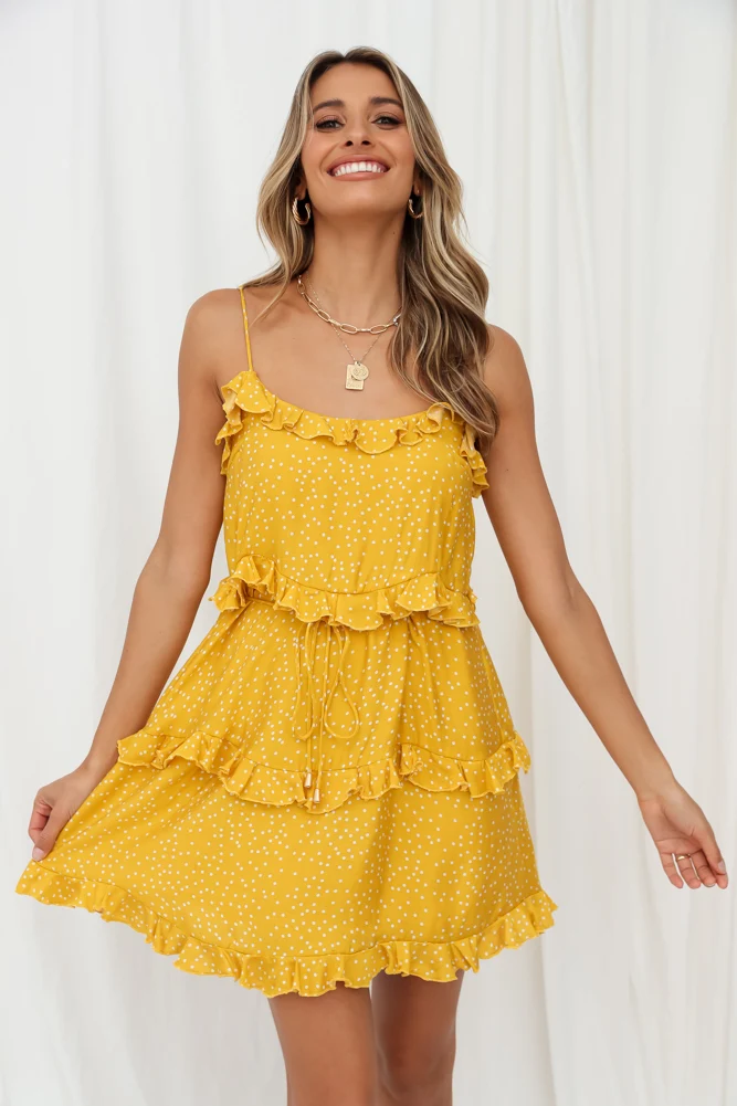 Bouldercrest Dress Mustard - Image 3