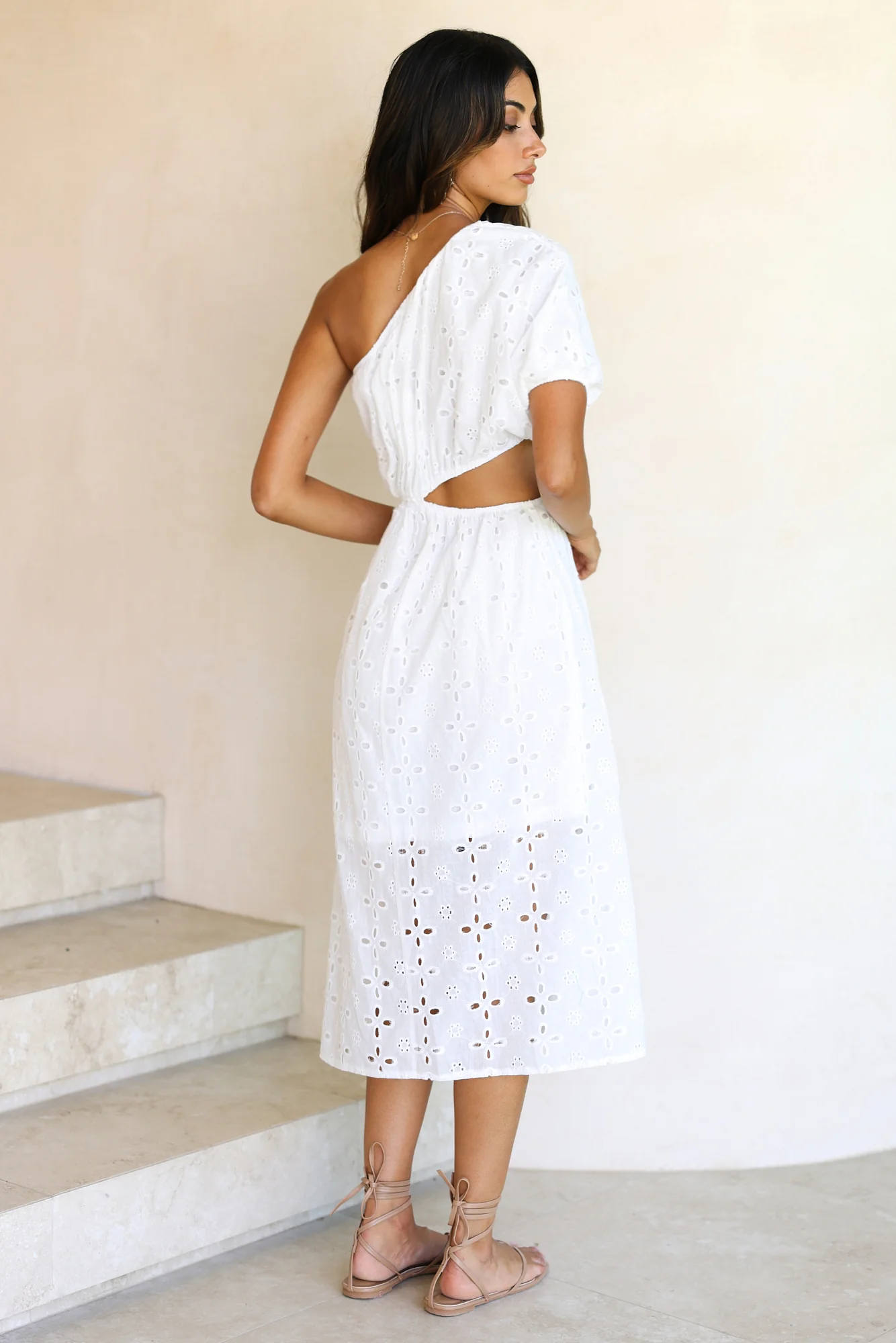 Bouvardia Midi Dress White - Image 6