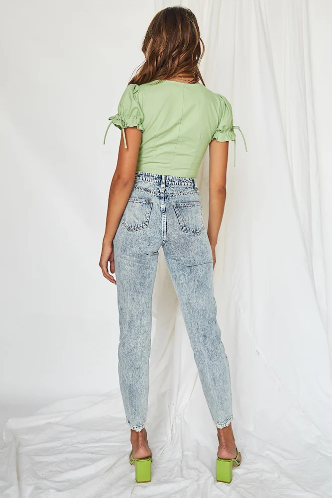 Boyfriend Jeans Washed Blue - Image 9