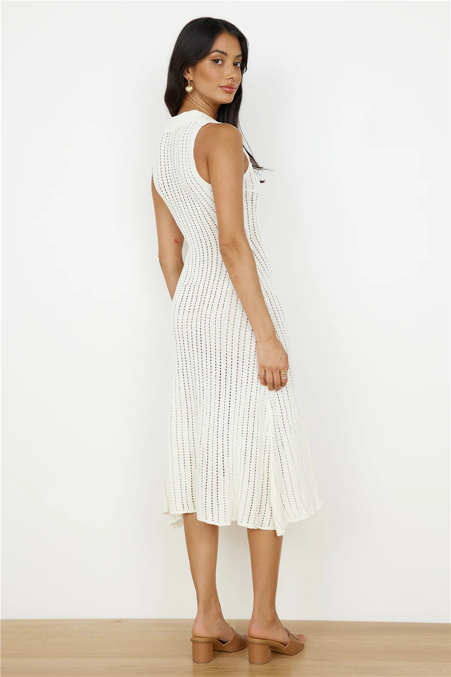 Breezy Seas Maxi Dress White - Image 5