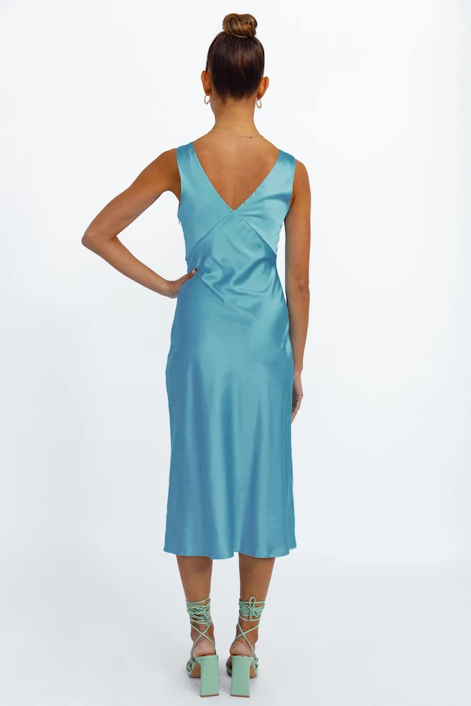 By My Side Midi Dress Blue - Image 7