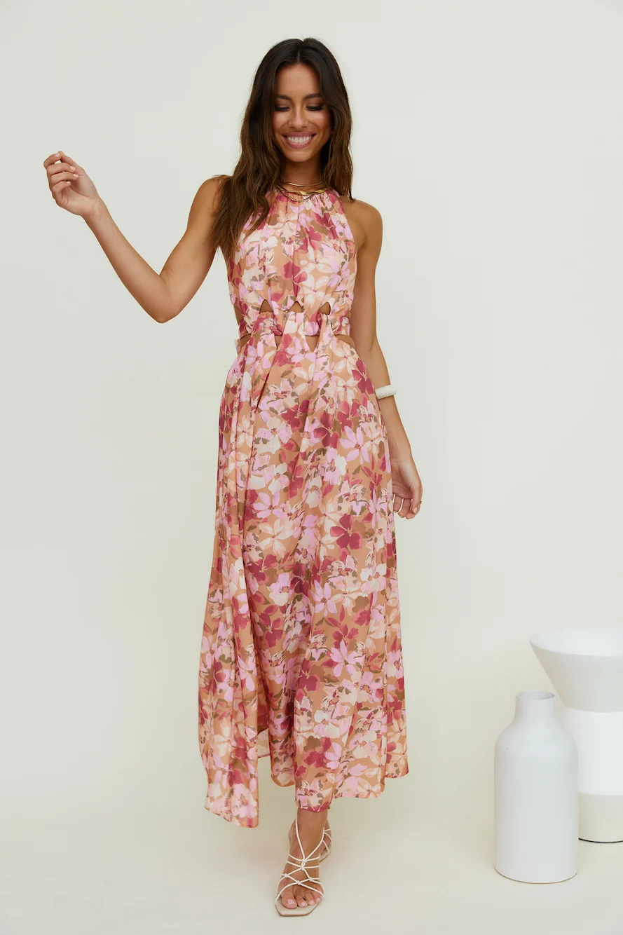 By The Breakwater Maxi Dress Brown - Image 5