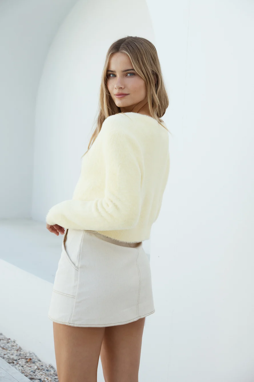 By The Fire Cardigan Yellow - Image 7