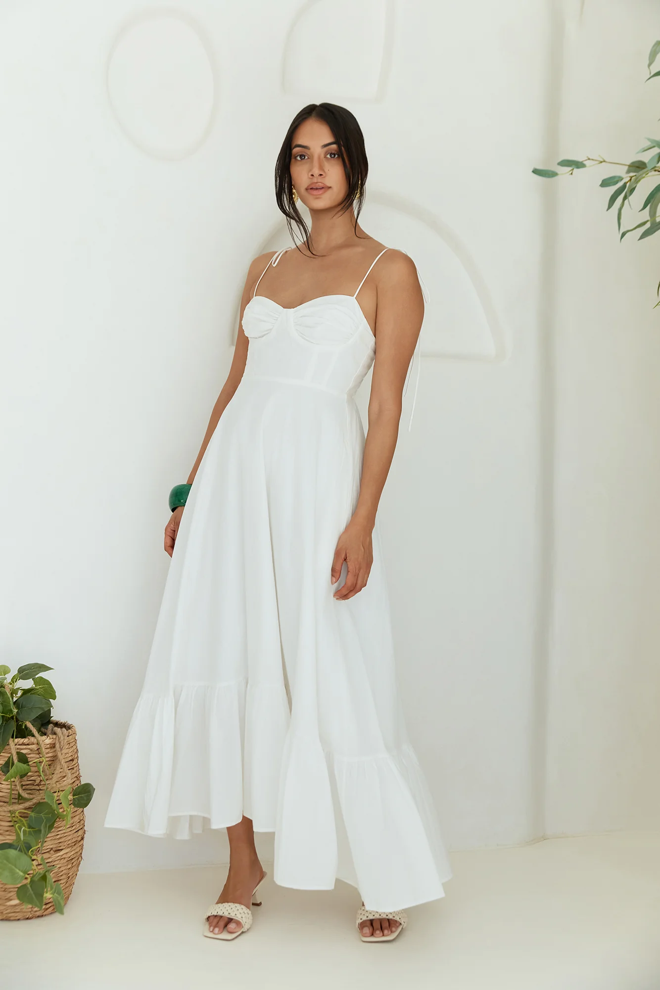 By Your Side Maxi Dress White - Image 3