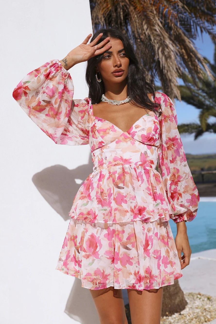 Calla Lily Dress Pink - Image 2